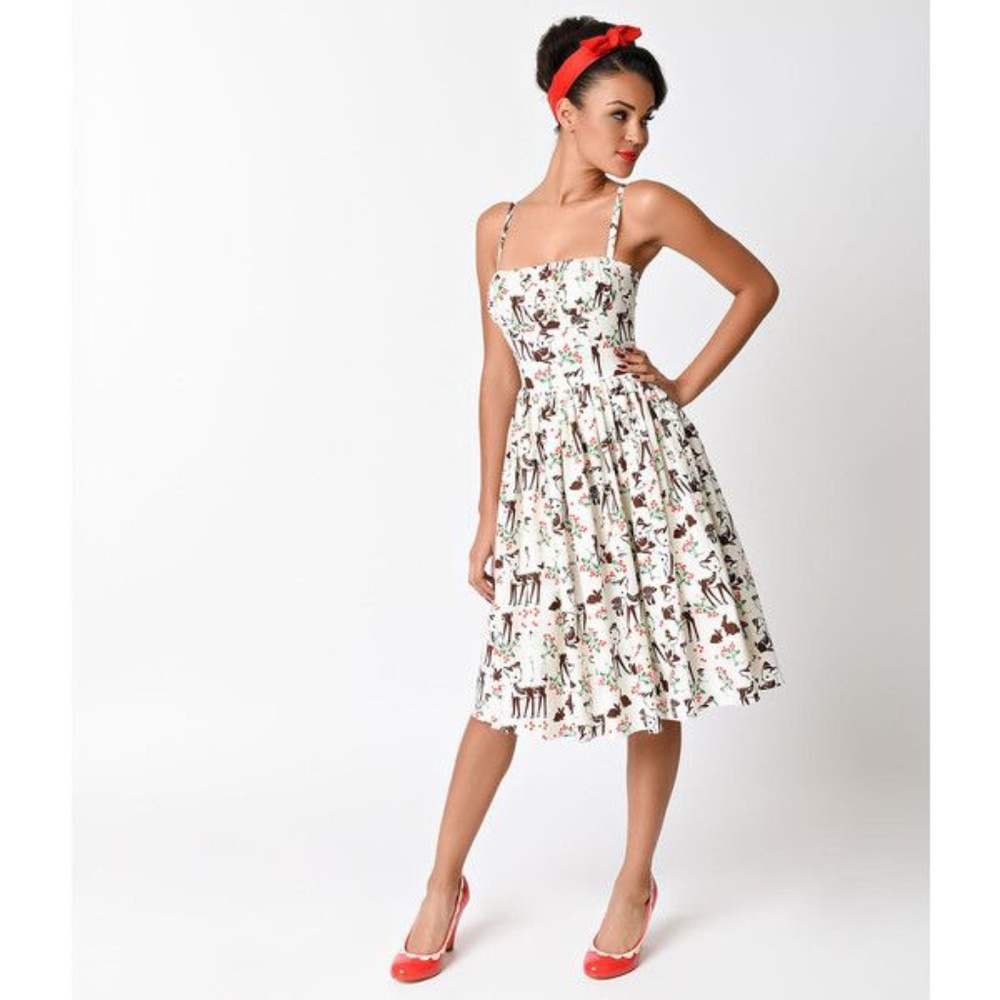 Bernie Dexter Paris Deer Dress XS